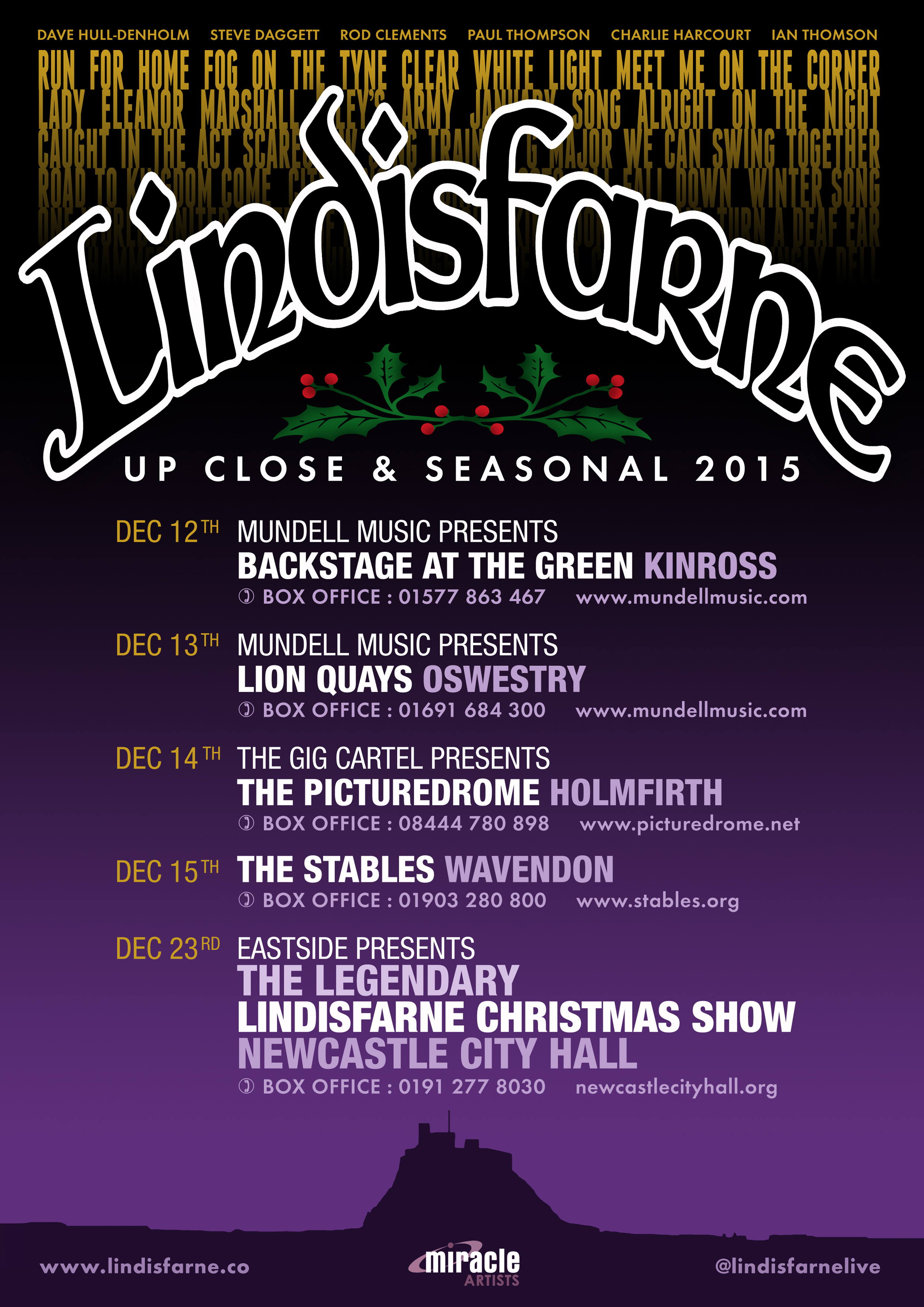Lindisfarne/Nearly Sold Out!